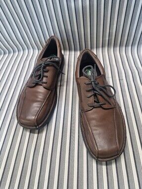 Streetcars ASC Arch Support Men's Brown Leather Oxford Casual Shoes Size 12M